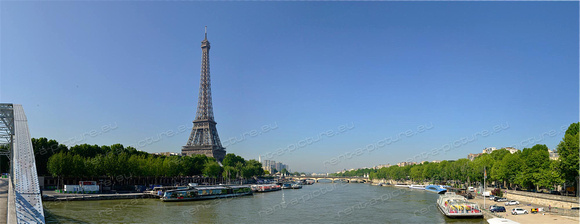 Seine mit Blick auf den Eiffelturm