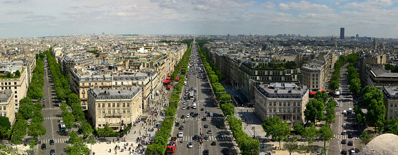 Panorama Paris Champs-Èllysèes