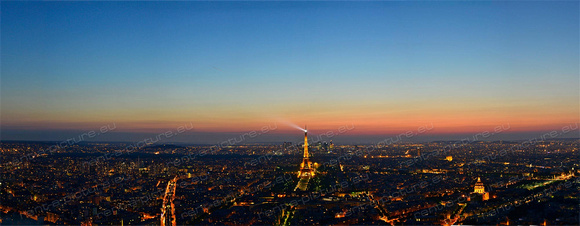 Paris bei Nacht Panorama